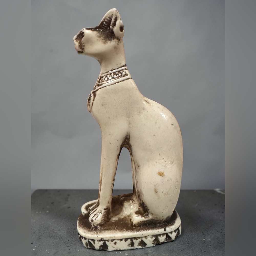 BASTET Ancient Egyptian Cat Goddess of Divine Protection Stone Sculpture. - Picture 6 of 9